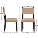 Aubrey Black Strap Back Side Chair Set of 2