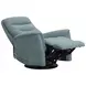 Dualis Snazzy Blue Manual Swivel Glider Recliner