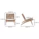 Palma Warm Brown Outdoor Lounge Chair