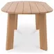 Delta Natural Outdoor Oval Dining Room Set