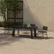 Mira Black Upholstered Outdoor Dining Chair