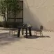Mira Black Upholstered Outdoor Dining Chair