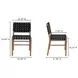 Mira Black Upholstered Outdoor Dining Chair