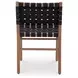 Mira Black Upholstered Outdoor Dining Chair
