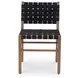 Mira Black Upholstered Outdoor Dining Chair