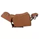 Channing Renaissance Cinnamon Leather Zero Gravity Triple Power Reclining Living Room Set with Nailhead Trim and USB Charging