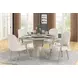 Gwendolyn Cerused Taupe 54" Round Dining Table