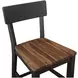 Bermuda Black 24" Short Back Counter Height Stool Set of 2