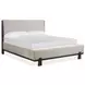 Bellamy Coffee Bean and Elite Dove Queen Upholstered Panel Bed