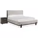Bellamy Coffee Bean and Elite Dove Upholstered Panel Bedroom Set