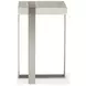 Tempo Larza and Satin Nickel Square Accent Table