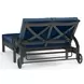 Monterey Spectrum Indigo 78" Outdoor Double Chaise with Self Welt