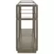 Glaze Quartz Rectangular Glass Top Console Table