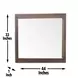 Pasco Brown 6 Drawer Dresser and Rectangular Mirror
