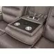 Lawmere Sydney Brunette 86" Zero Gravity Triple Power Reclining Sofa with USB Charging