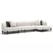 Madera Oatmeal 3 Piece Modular RAF Chaise Sectional with Pillows