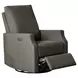 Louie Slate Swivel Glider Power Recliner with USB Charging