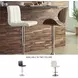 Bellatier Bone Tall Upholstered Swivel Adjustable Bar Stool Set of 2
