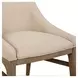Tristan Brown Upholstered Arm Chair Set of 2