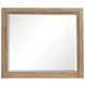 Plum Creek Sierra Brown and White 6 Drawer Marble Top Dresser with Rectangular Mirror