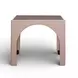Tomlin Light Pink Performance Chenille Upholstered Game Table and Ottoman Set