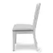 Island Haven Blanc and Gray Upholstered Dining Chair Set of 2