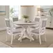 Island Haven Blanc and Gray Upholstered Dining Chair Set of 2