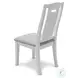 Island Haven Old Gray and Taupe Shutter Dining Chair Set of 2