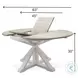 Island Haven Taupe 45" Round Extendable Butterfly Dining Table with Storage