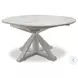 Island Haven Taupe 45" Round Extendable Butterfly Dining Table with Storage