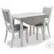 Island Haven Taupe 42" Round Drop Leaf Dining Table
