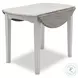 Island Haven Taupe 42" Round Drop Leaf Dining Table