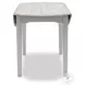 Island Haven Taupe 42" Round Drop Leaf Dining Table