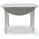 Island Haven Taupe 42" Round Drop Leaf Dining Table