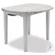Island Haven Taupe 42" Round Drop Leaf Dining Table