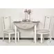 Island Haven Old Gray and Taupe Shutter Dining Chair Set of 2