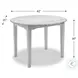 Island Haven Taupe 42" Round Drop Leaf Dining Table