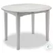 Island Haven Taupe 42" Round Drop Leaf Dining Table