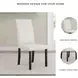 Kimonte Ivory Upholstered Dining Side Chair Set of 2