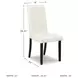 Kimonte Ivory Upholstered Dining Side Chair Set of 2
