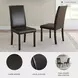 Kimonte Brown Upholstered Dining Side Chair Set of 2