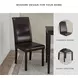 Kimonte Brown Upholstered Dining Side Chair Set of 2