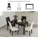 Kimonte Brown Upholstered Dining Side Chair Set of 2