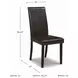 Kimonte Brown Upholstered Dining Side Chair Set of 2