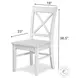 Bay Harbor Weathered White Dining Chair Set of 2