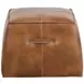 Ashford Tobacco Tan Upholstered Square Ottoman