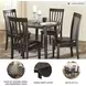 Hammis Dark brown Extendable Drop Leaf Round Dining Table