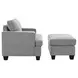 Baldwin Dalton Graphite Upholstered Rectangular Ottoman