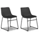 Centiar Black Dining Chair Set Of 2