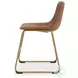 Crandox Brown And Gold Dining Chair